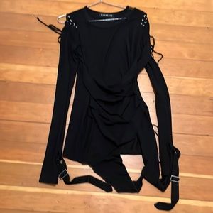 Punk Rave Distressed Gothic Top Sz S-M